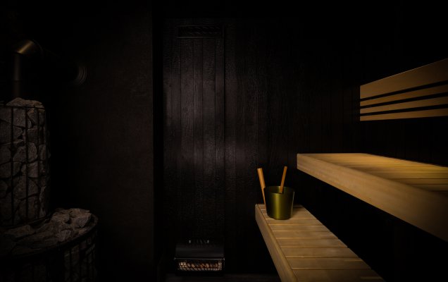Ściany Ignite / ławki z olchy